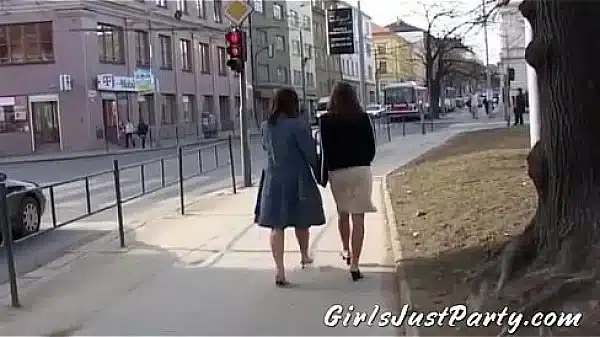 Czech Girls In Raunchy Outdoor Sapphic